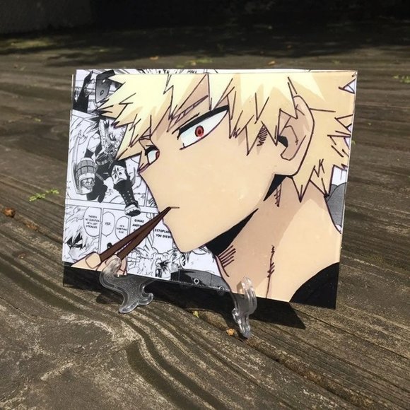 MHA Bakugo Katsuki Glass Painting - Picture 4 of 5